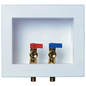 Water-Tite® 82052 DU-ALL™ Dual Drain Washing Machine Outlet Box w/Connection Valve