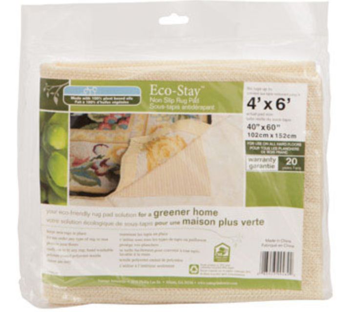 Vantage Industries V14973 Eco Stay Nonslip Rug Pad, 4' x 6'