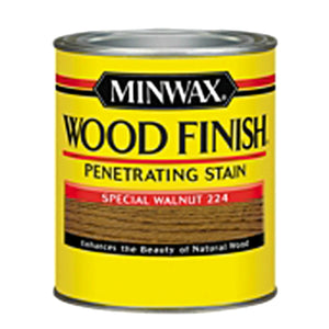Minwax® 222404444 Wood Finish™ Penetrating Wood Stain, Special Walnut (224), 1/2 Pt