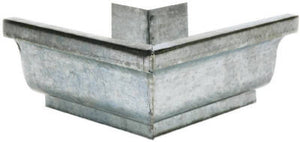 Amerimax 15202 Galvanized-Steel Outside Mitre, 4", Mill Finish