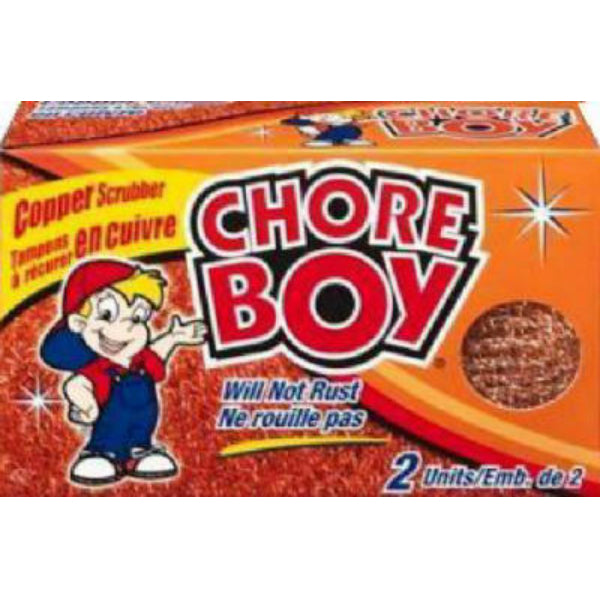 Chore Boy® 10811435002159V Copper Scrubber/Scouring Pad, 2-Pack