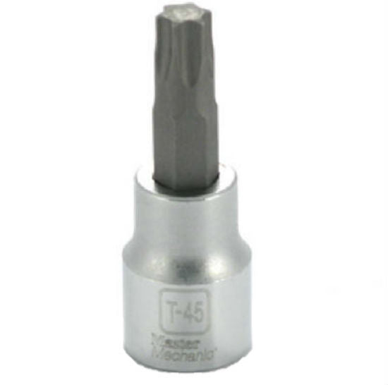 Master Mechanic 264416 T-45 Torx Bit Socket, 3/8" Drive