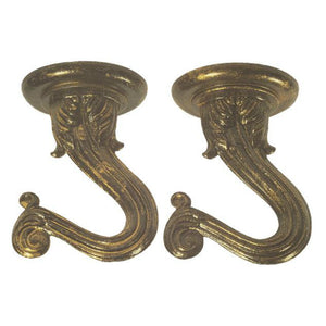 Westinghouse 70451 Swag Hook Kit, Antique Brass, 1-1/2", 2-Pack