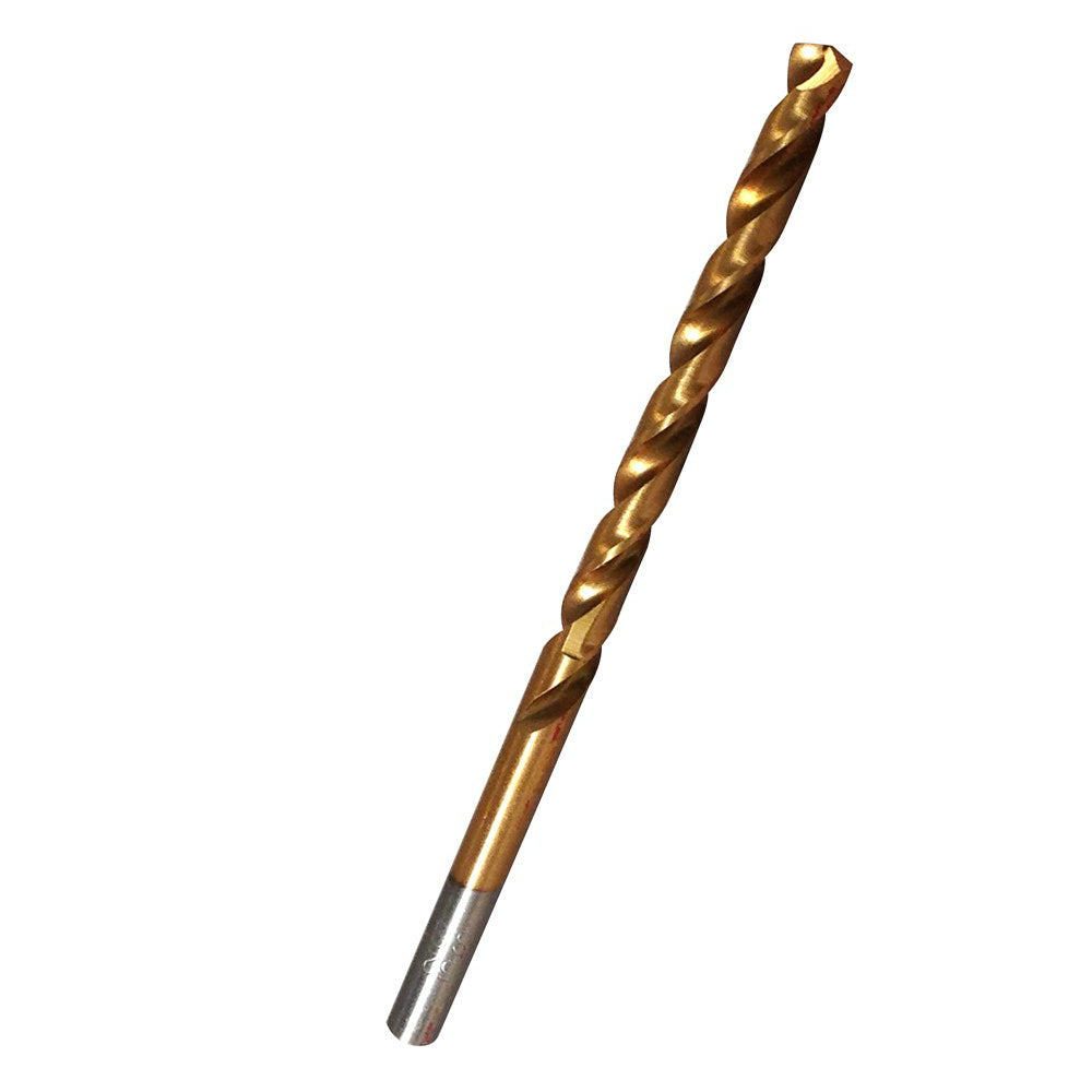 Master Mechanic 295469 Titanium Coated Drill Bit, Straight Shank, 5/32" x 3-1/8"