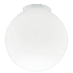 Westinghouse 85570 Handblown Gloss White Glass Globe, 6"