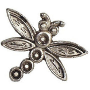 Emenee EE-MK1208-AMS Dragonfly Cabinet Knob, Antique Matte Silver