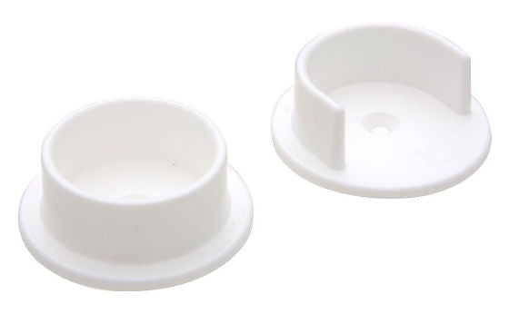 National Hardware® N154-559 Plastic Pole Socket Set, White