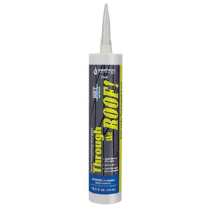 Sashco® 14010 Through the Roof!® Elastomeric Roof Sealant, 10.5 Oz, Clear