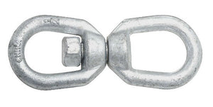 National Hardware® N241-117 Forged Swivel Open Round Eye Link, 1/2", Galvanized