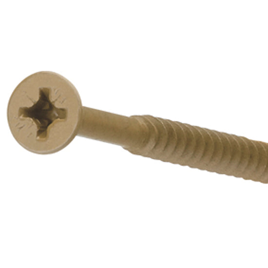FastenMaster® FMGD003-75 GuardDog® Gold Color Deck Screw, 3", 75-Pack
