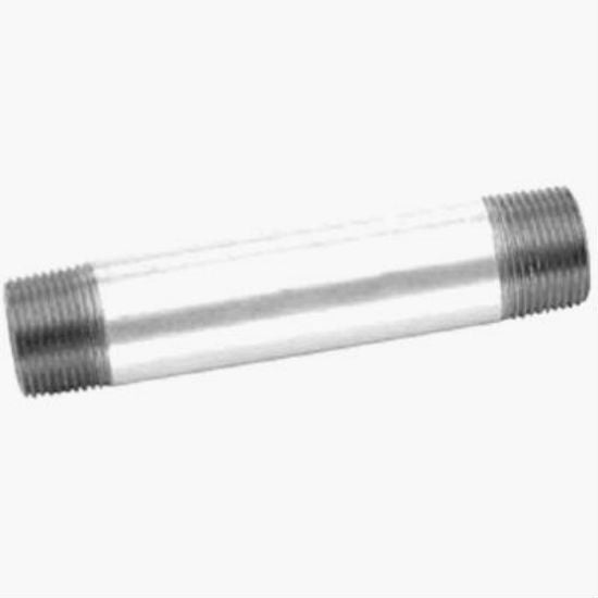 Anvil® 8700149407 Galvanized Pipe Nipple, 1/2" x 4-1/2"