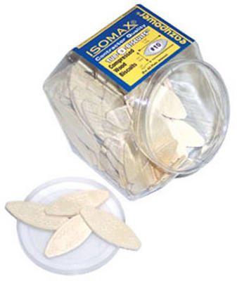 Eazypower® 39428 Compressed Wood Biscuit, #10, 75-Pack
