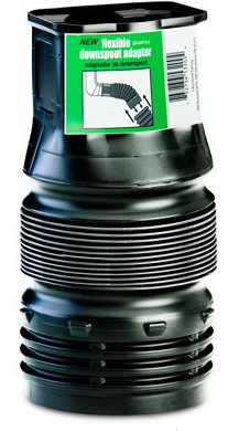 Cleveland Tubing 53202 Flexible Downspout Adapter 2" x 3" x 4"