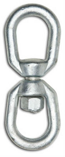 Campbell® T9630635 Eye To Eye Swivel, 3/8", Galvanized