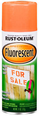 Rust-Oleum® 1954-830 Specialty Spray Paint, 11 Oz, Fluorescent Orange