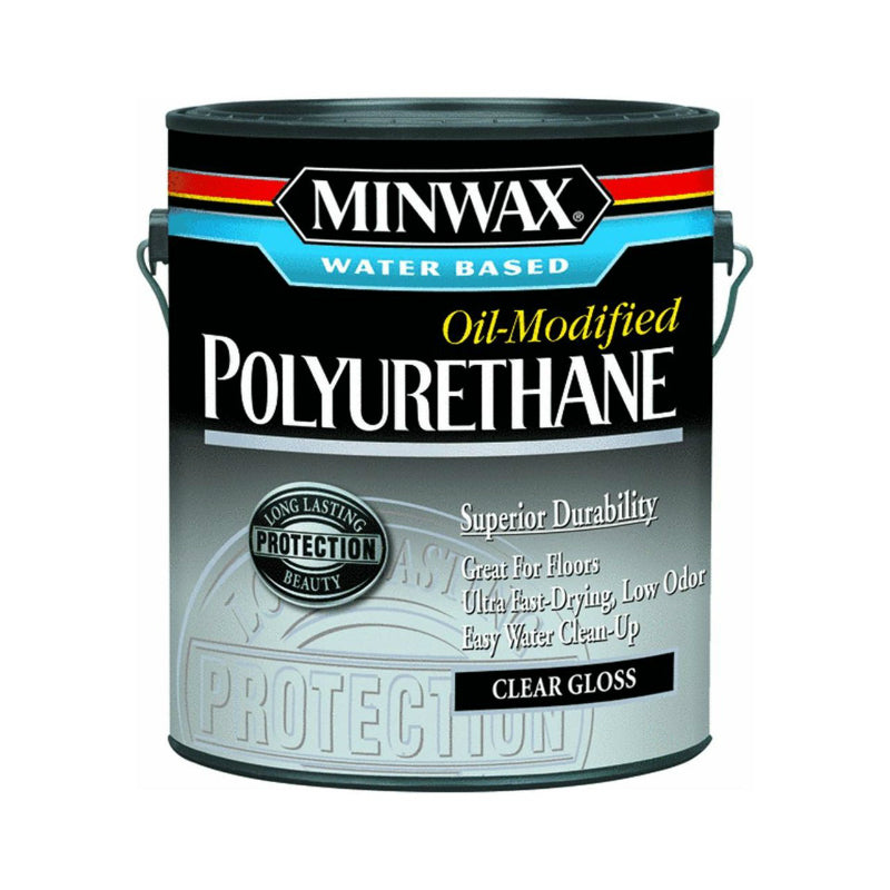 Minwax® 71031 Water Based Oil Modified Polyurethane, Clear Gloss, 1-Gallon