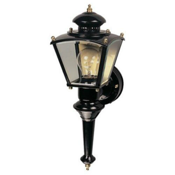 Heath® Zenith HZ-4150-BK Motion-Activated 150-Degree Charleston Lantern, Black