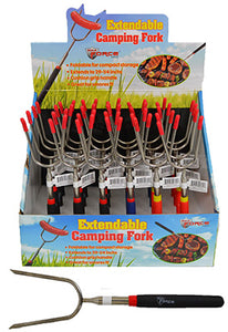 Diamond Visions 2140605 Extendable Camping Fork, 27", Stainless Steel