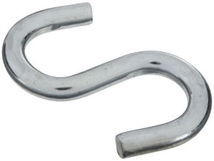 National Hardware® N347-849 Heavy Open S-Hook, Zinc Plated, 3-1/2"
