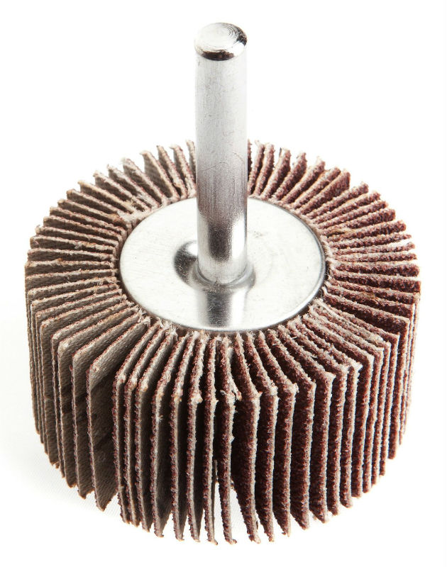 Forney 60184 Flap Wheel, 1/4" Shank Mounted, 2" x 1", 60 Grit
