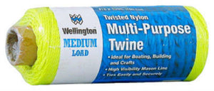 Wellington™ 11502 Multi-Purpose Twisted Nylon Twine, Yellow, #18 x 1050'