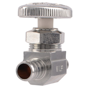 SharkBite® 23062LF Pex Chrome Plated Straight Stop, 1/2" x 3/8"