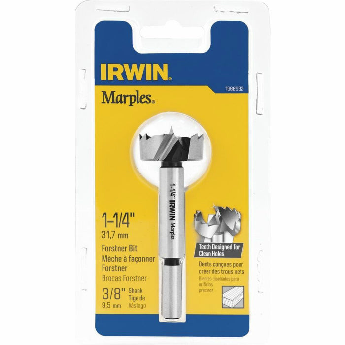 Marples® 1966932 Wood Boring Forstner Drill Bit, 1-1/4", 3-1/2" Overall Length