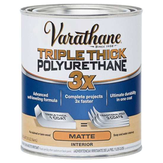 Varathane® 304588 Triple Thick Polyurethane, Matte, 1-Quart