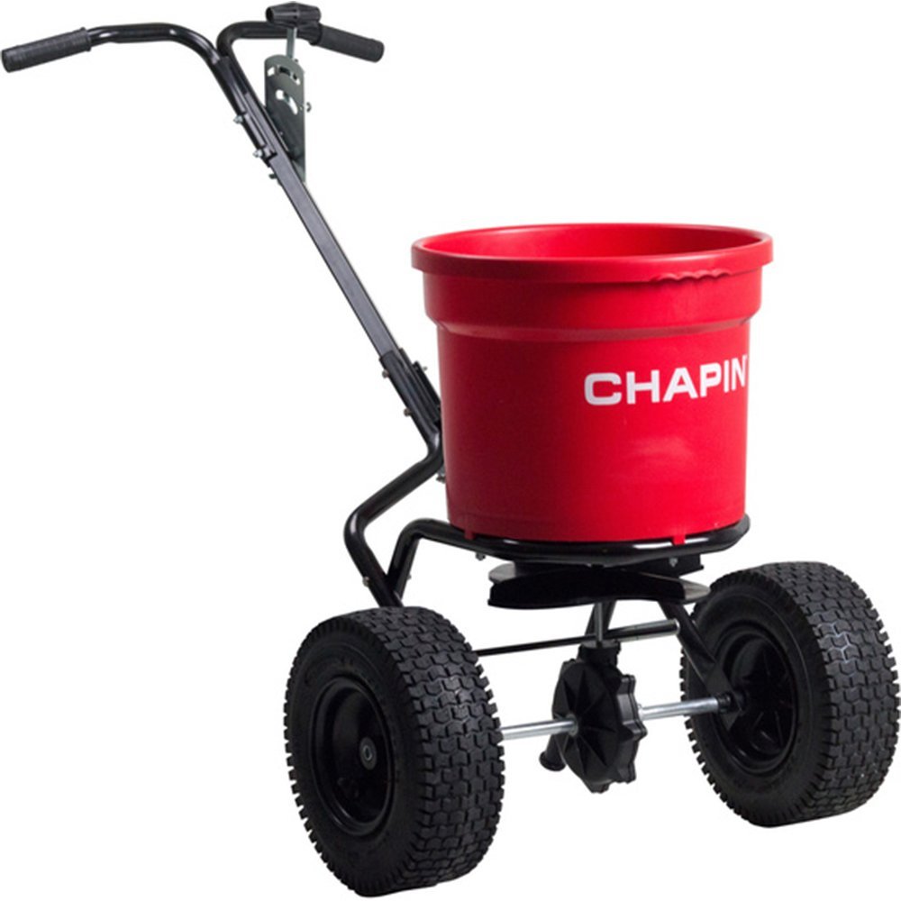 Chapin 82050C Contractor Turf Spreader with Rain Cover, 70-Pound Capacity