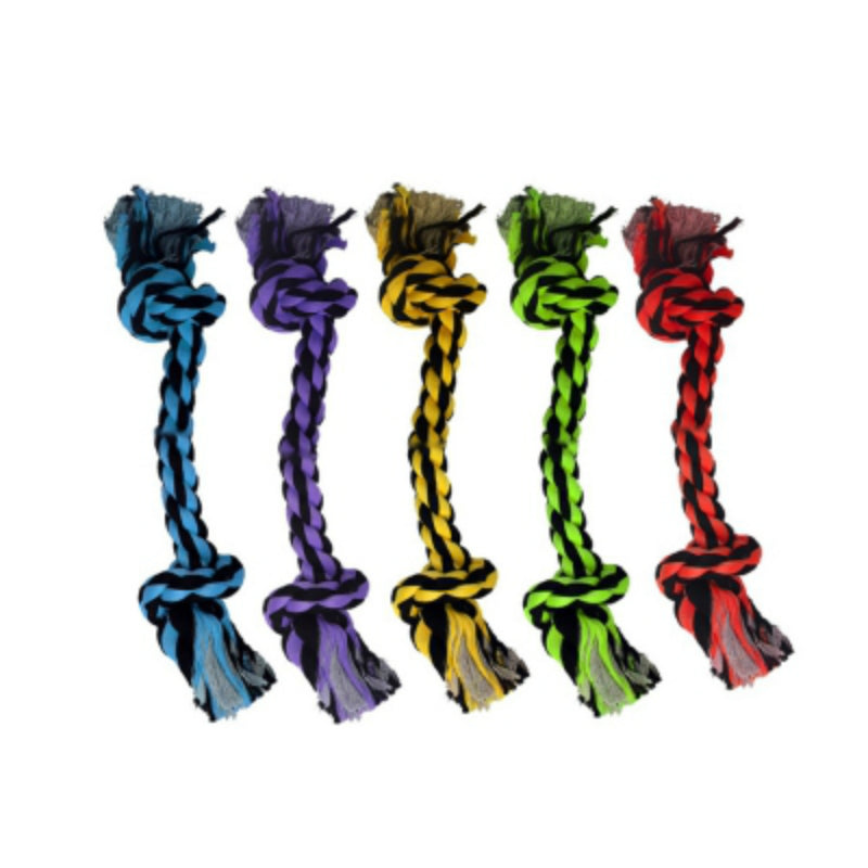 Multipet 29509 Nuts for Knots™ 2-Knot Rope Dog Toy, 9"