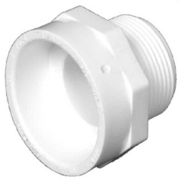 Charlotte Pipe PVC-00109-1200HA DWV Schedule 40 Male Adapter, 2" MPT