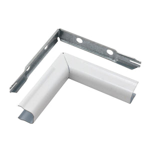 Legrand® BWH7 Wiremold® Metal Raceway 90-Degree Inside Elbow, White