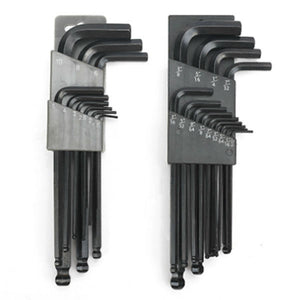 Master Mechanic® GS050807 Combo SAE/Metric Ball-Hex-L Key Set, 22-Piece