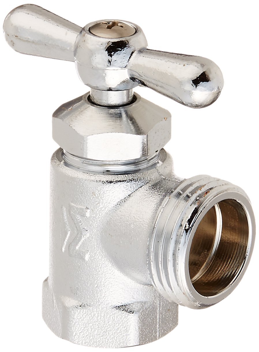 ProLine® 102-203 Front Operated Washing Machine Valve, Chrome Plated Brass, 1/2"