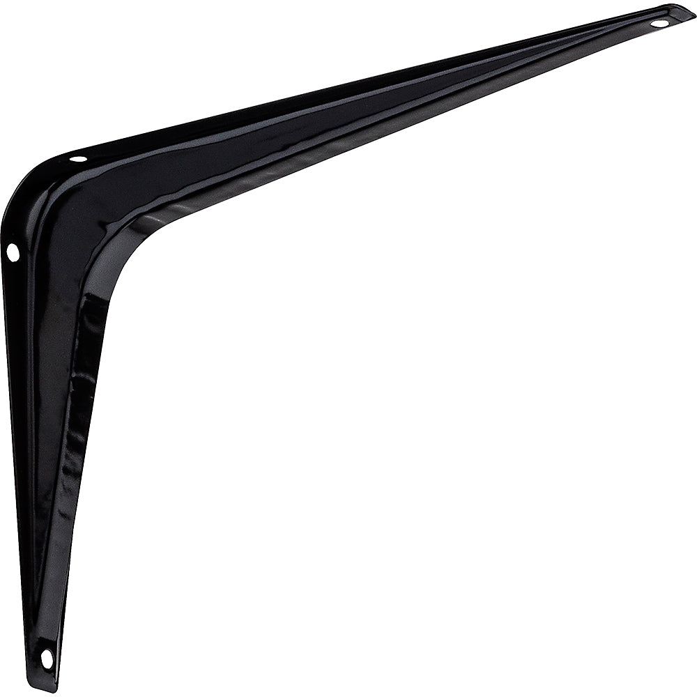 National Hardware® N218-917 Steel Shelf Bracket, Black, 6" x 8"