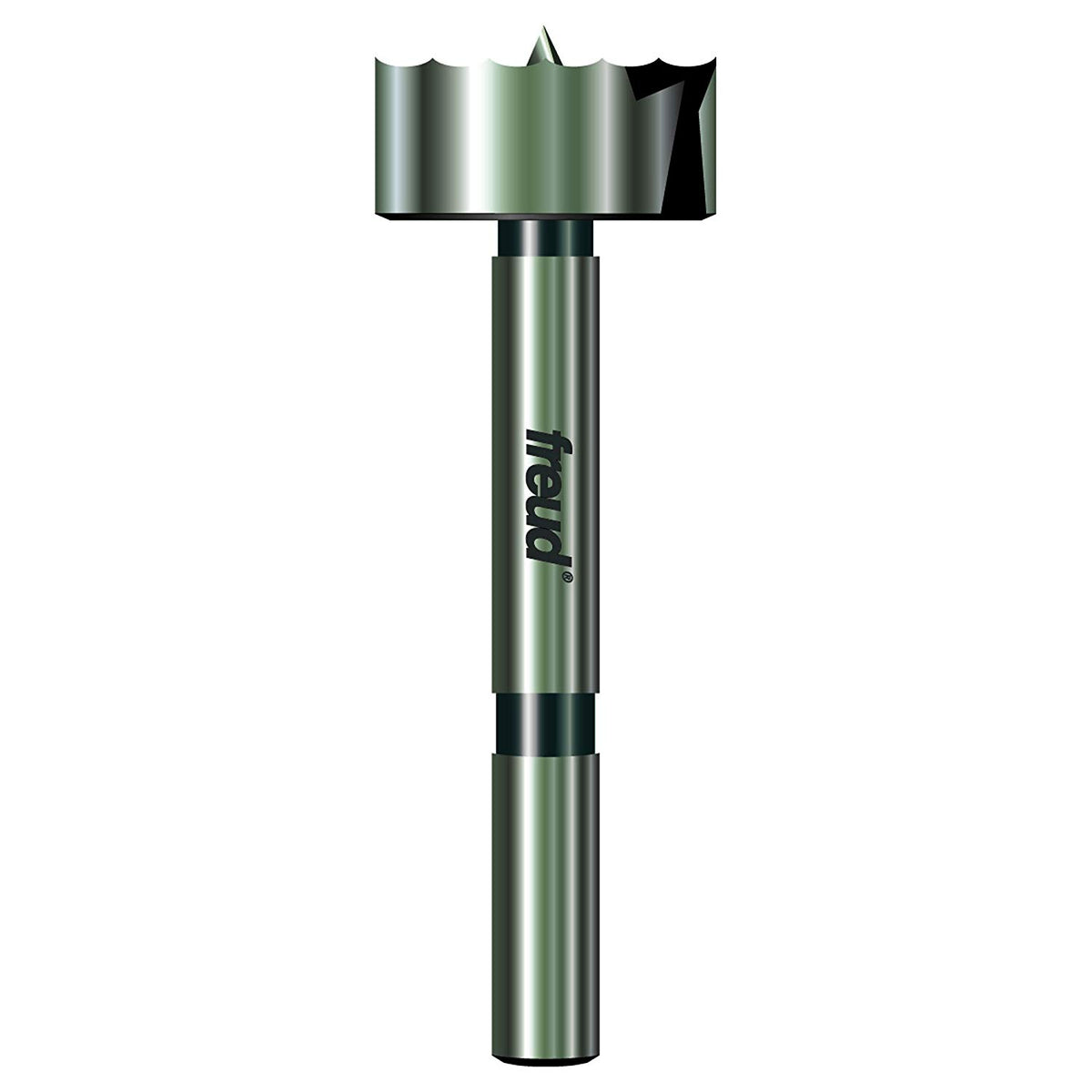 Freud PB-007 Precision Shear Serrated Edge Forstner Bit, 3/8" Shank, 1" Dia