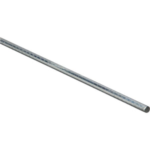 National Hardware 179762 Steel Round Smooth Rod, Zinc Plated, 1/4" x 36"