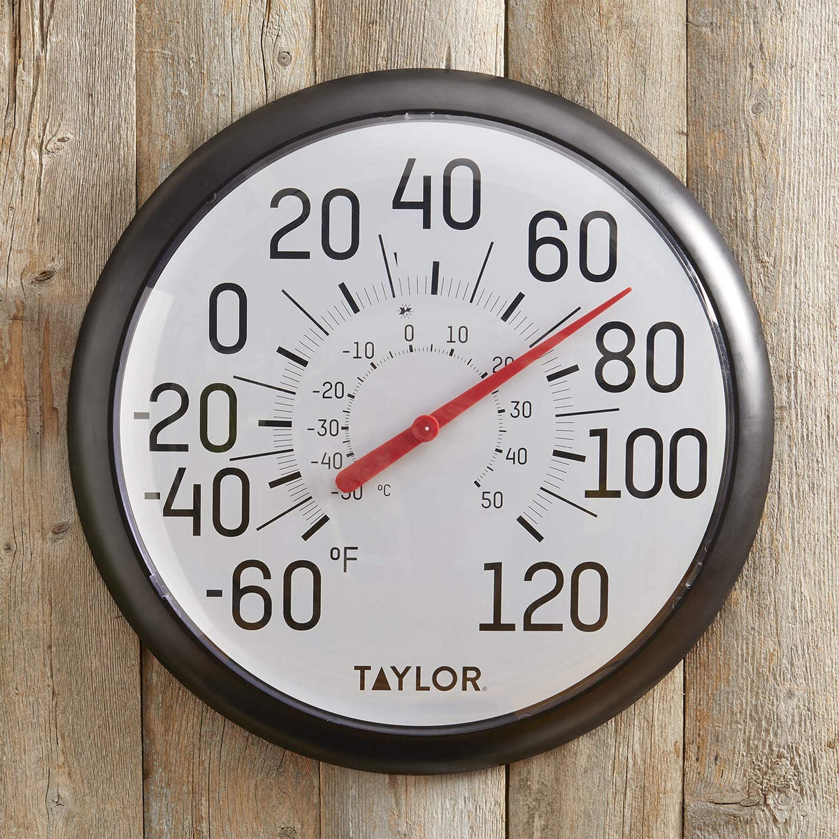 Taylor 6700 Big & Bold Dial Outdoor Thermometer, 13.25" Display