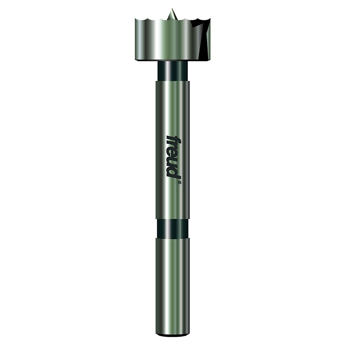 Freud PB-005 Precision Shear Serrated Edge Forstner Bit, 3/8 Inch Shank, 3/4 Inch Dia