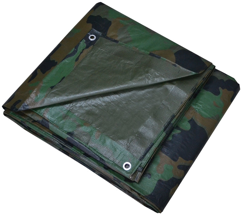 Prosource C1212110 Camouflage Tarp, 12'x16'