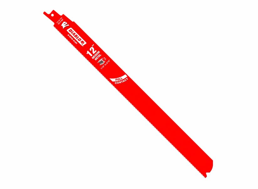 Diablo DS1214BF5 Bi‑Metal Recip Blade for Medium Metal Cutting, 14/18 TPI, 12", 5-Pack