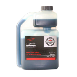 Briggs & Stratton 100036 2-Cycle Easy Mix Ashless Oil w/Fuel Stabilizer, 16 Oz