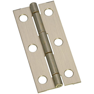 National Hardware N211-268 Decorative Narrow Hinge, 2-1/2 Inch, Antique Brass
