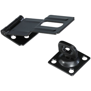 National Hardware N305-987 V32 Swivel Staple Safety Hasp, 4-1/2 Inch, Black