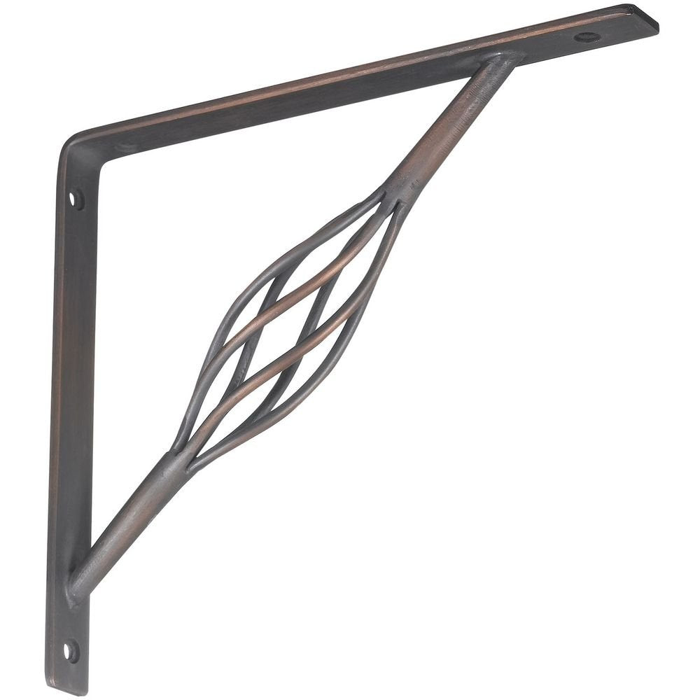 National Hardware N236-216 Ornamental Shelf Bracket, Antique Bronze