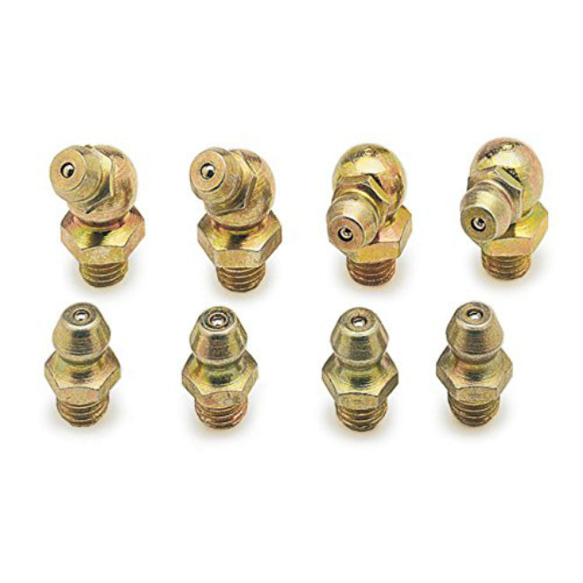 Performance Tool W54217 SAE Grease Fitting Set, 1/4" x 28 Thread, 8 Piece