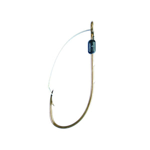 Eagle Claw 0848-0760 Baitholder Bronze Weedless Hooks, Size 1, 5-Pack