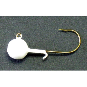 Kalins 0146-0630 Triple Threat Crappie Jighead, White, 1/16 Oz, 10-Pack