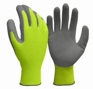 True Grip 98822-26 Men's Hi-Viz Yellow Honeycomb Pattern Glove, Large