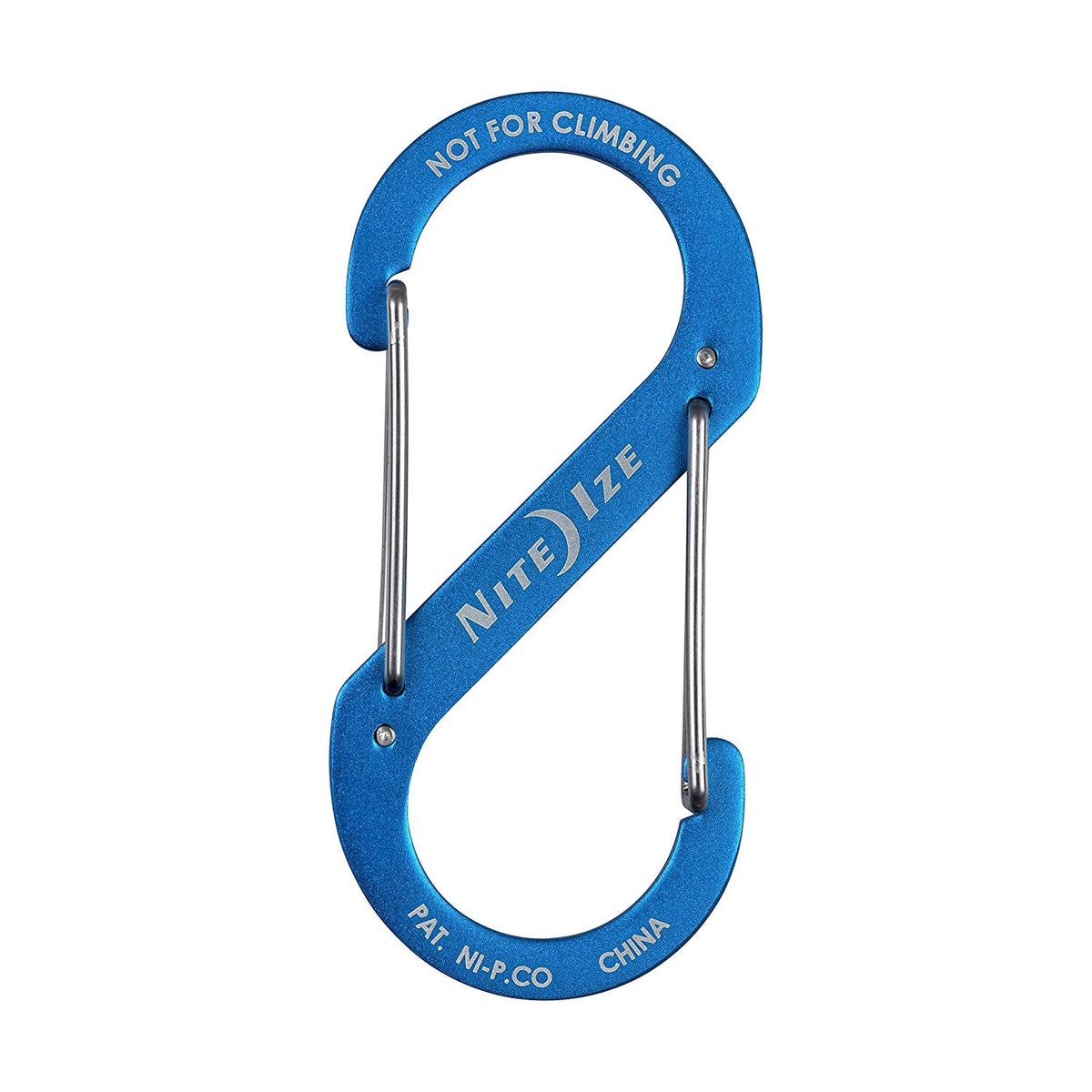 Nite Ize SBA4-03-R6 S-Biner Aluminum Dual Carabiner, Blue, #4